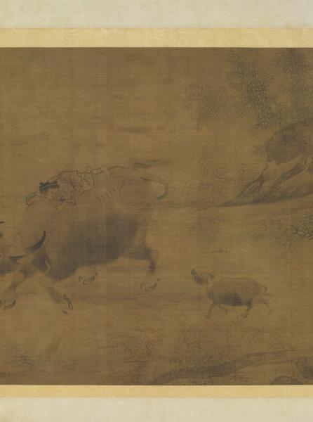 宋李唐乳牛圖　軸