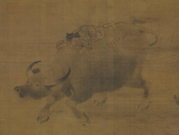 宋李唐乳牛圖　軸