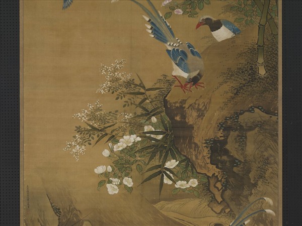 遼蕭瀜畫花鳥　軸