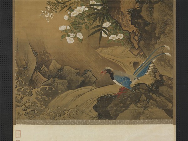 遼蕭瀜畫花鳥　軸