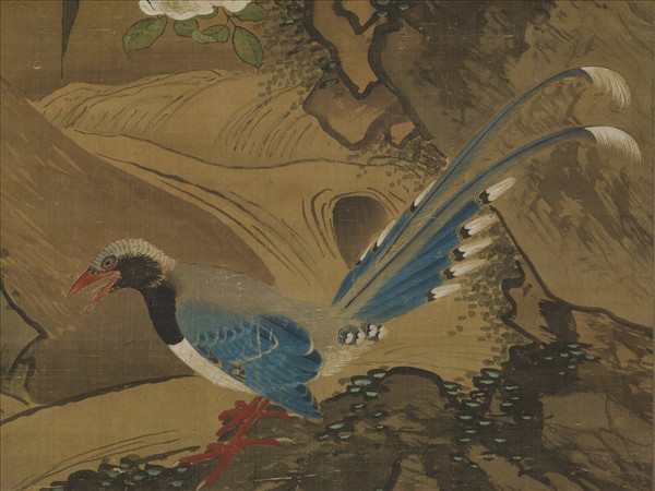 遼蕭瀜畫花鳥　軸