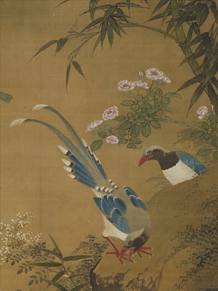 遼蕭瀜畫花鳥　軸