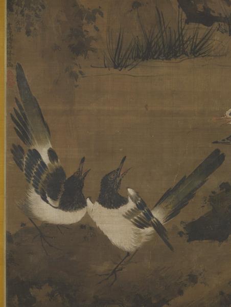 宋林椿十全報喜　軸