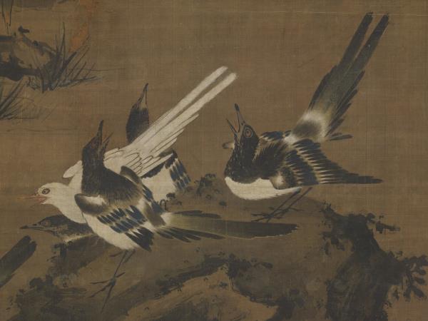 宋林椿十全報喜　軸