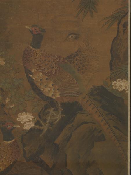 宋林椿花鳥　軸