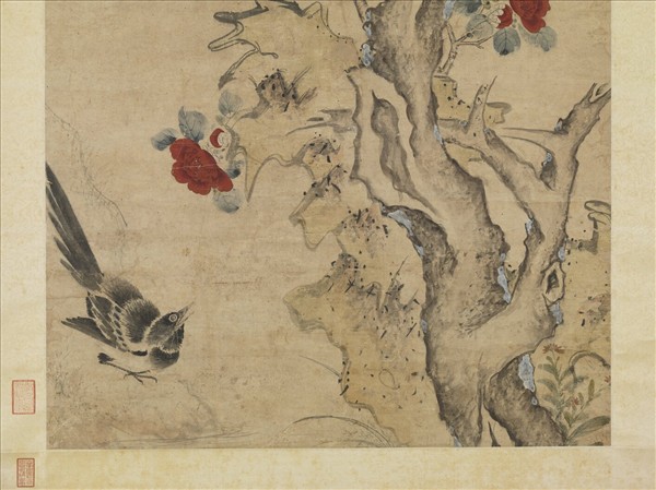 明王維烈雙喜圖　軸