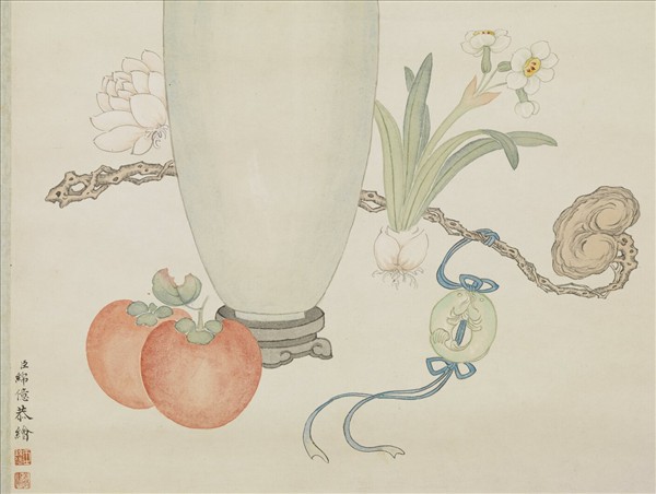 清綿億繪太平春色　軸