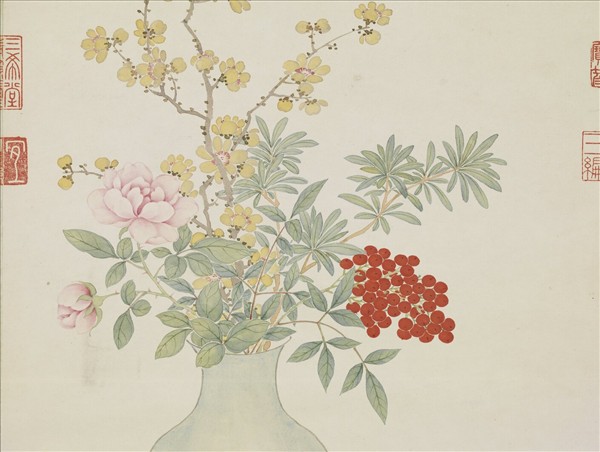 清綿億繪太平春色　軸