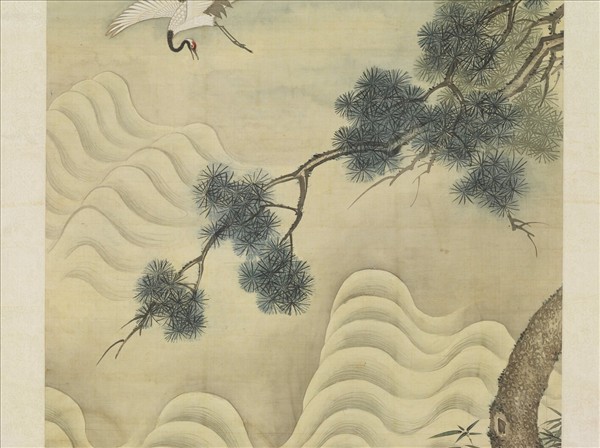 松鶴圖　軸