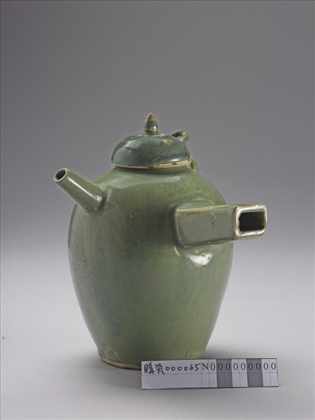 長沙窯 綠釉單柄壺