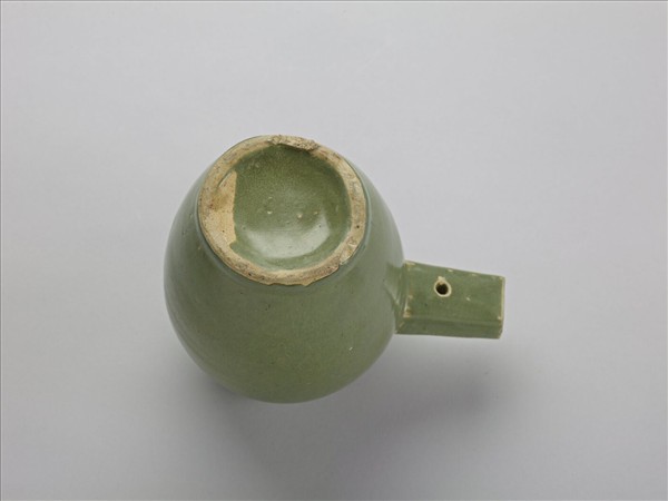 長沙窯 綠釉單柄壺