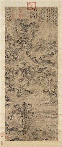 宋人千巖萬壑　軸