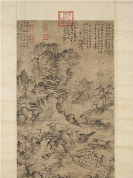 宋人千巖萬壑　軸