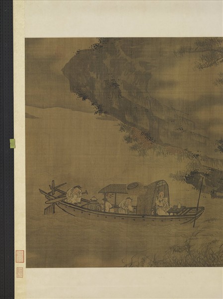 宋人賞月空山　軸