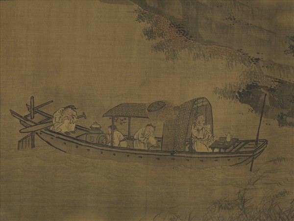 宋人賞月空山　軸