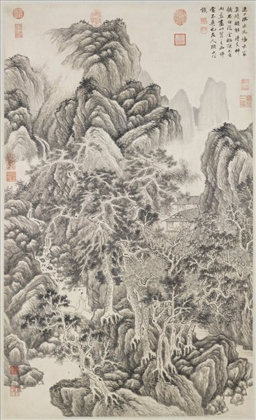 明顧正誼山水　軸