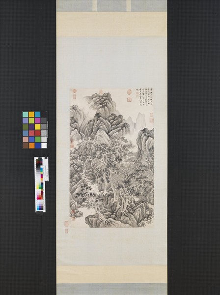 明顧正誼山水　軸