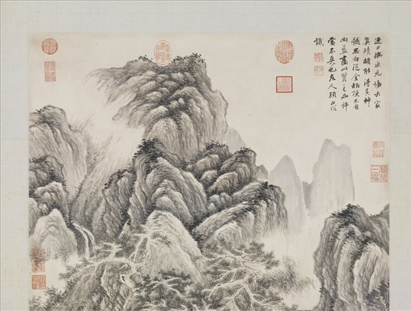 明顧正誼山水　軸