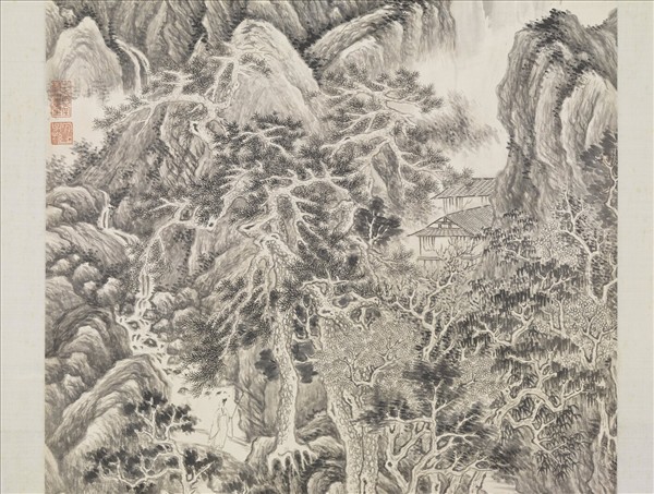 明顧正誼山水　軸