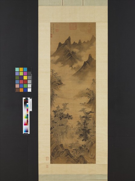 明趙左寒江草閣　軸