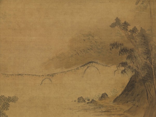 明趙左寒江草閣　軸