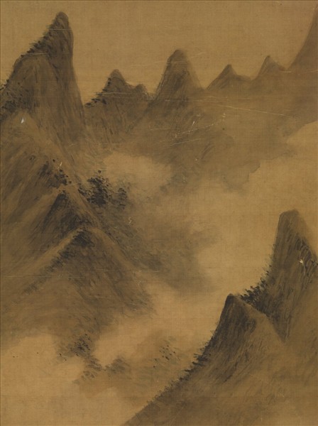 明趙左寒江草閣　軸