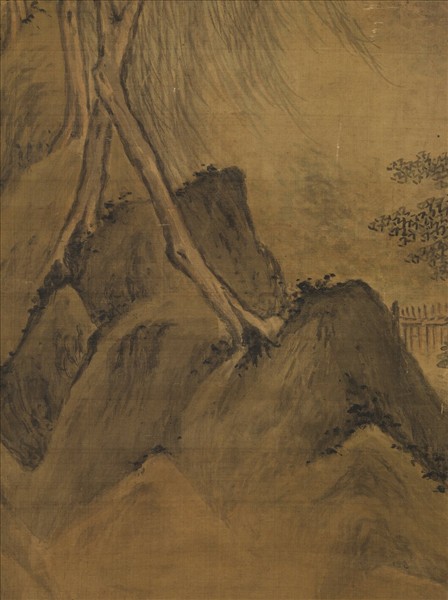 明趙左寒江草閣　軸