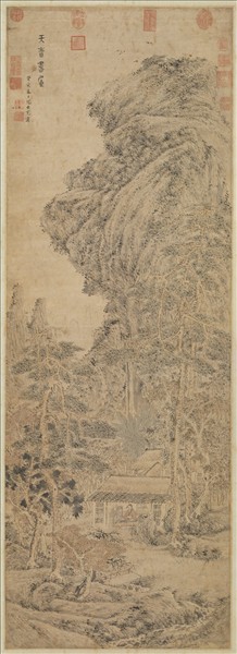 明沈士充天香書屋圖　軸