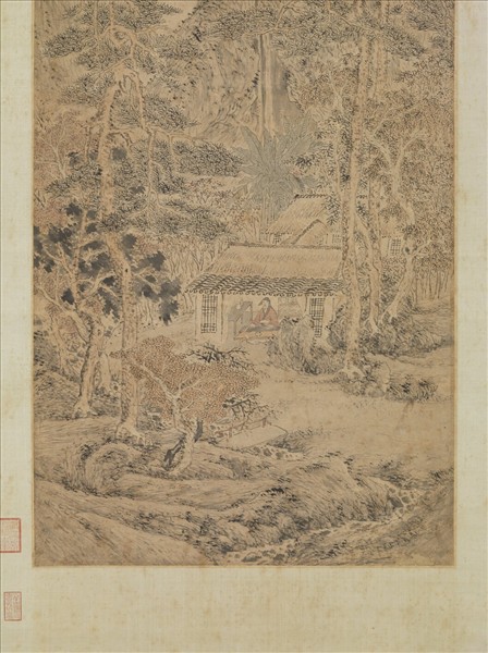 明沈士充天香書屋圖　軸