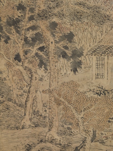 明沈士充天香書屋圖　軸