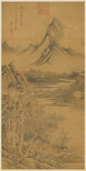 明趙左秋林書屋圖　軸