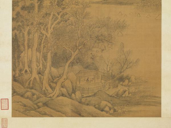 明趙左秋林書屋圖　軸