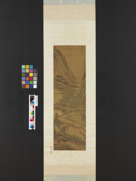 明宋懋晉碧梧降暑　軸