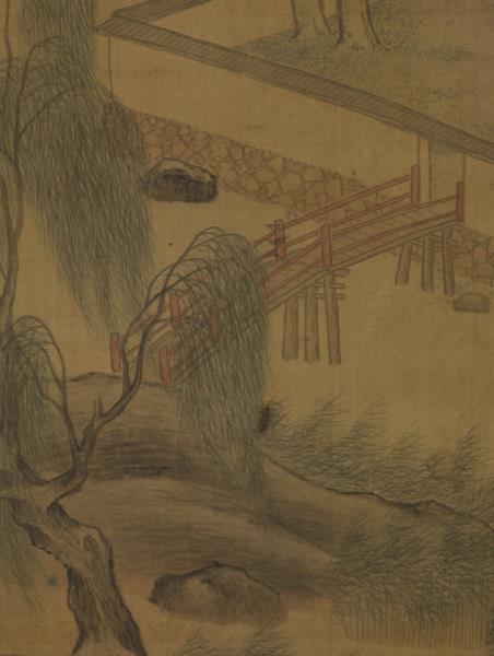 明宋懋晉碧梧降暑　軸