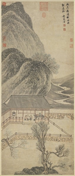 明宋懋晉山水　軸