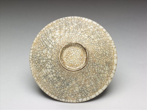 仿哥釉描紅魚紋杯