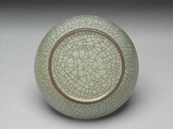 哥窯 灰青葵瓣口洗