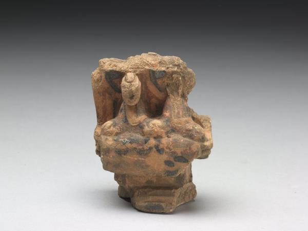 二佛並坐彩繪石像