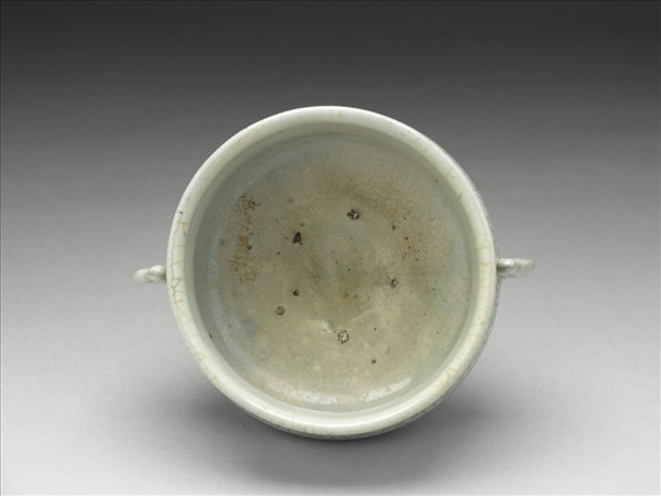 元 月白青瓷魚耳爐