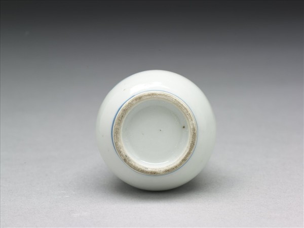 青花釉裡紅人物圖瓶