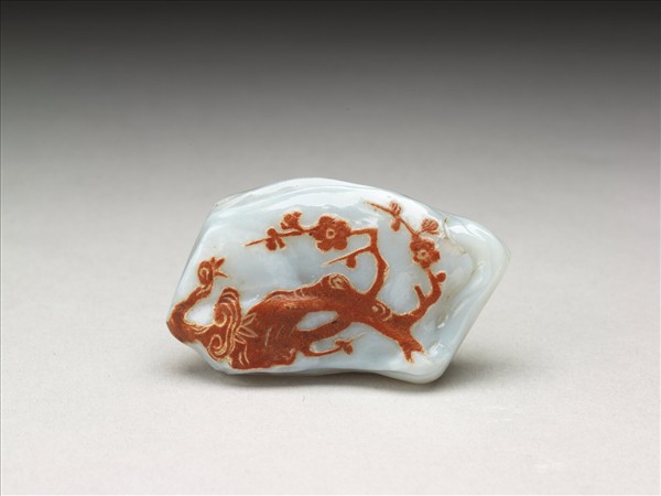 套料雕梅花書鎮