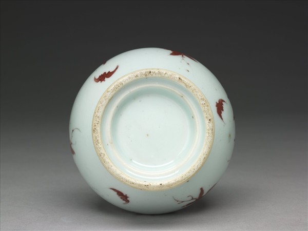 釉裡紅福壽三多紋瓶