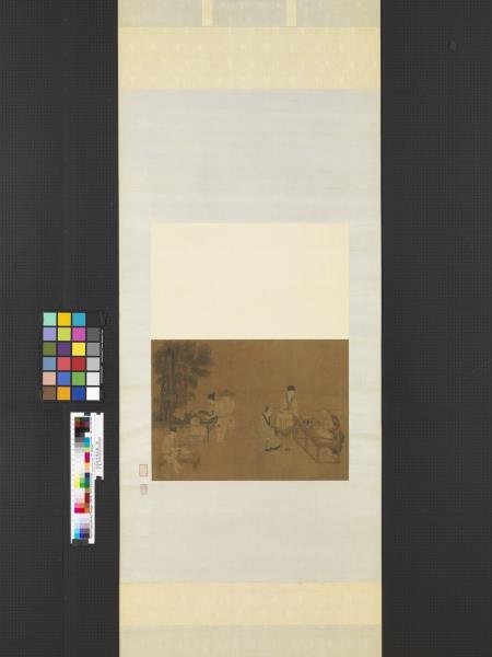 宋劉松年攆茶圖　軸