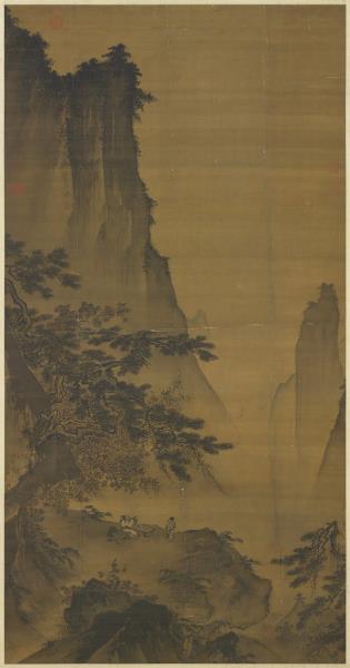 宋馬遠對月圖　軸