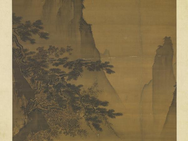 宋馬遠對月圖　軸