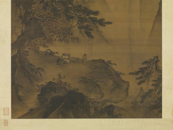 宋馬遠對月圖　軸