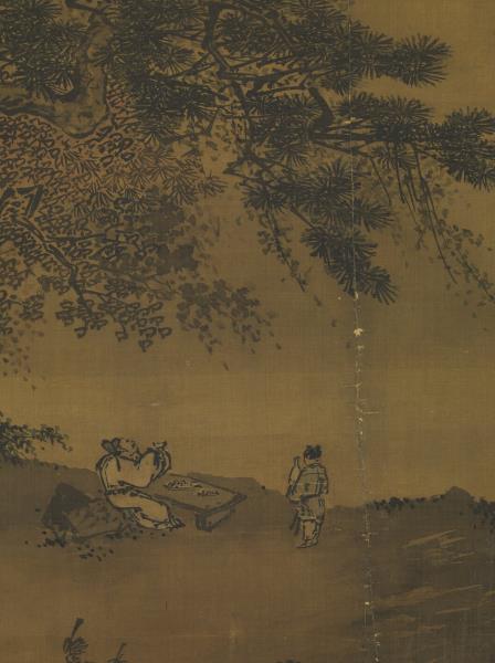 宋馬遠對月圖　軸