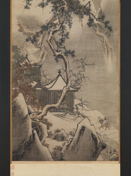 宋馬遠畫雪景　軸