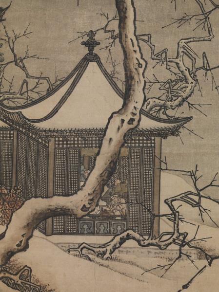 宋馬遠畫雪景　軸