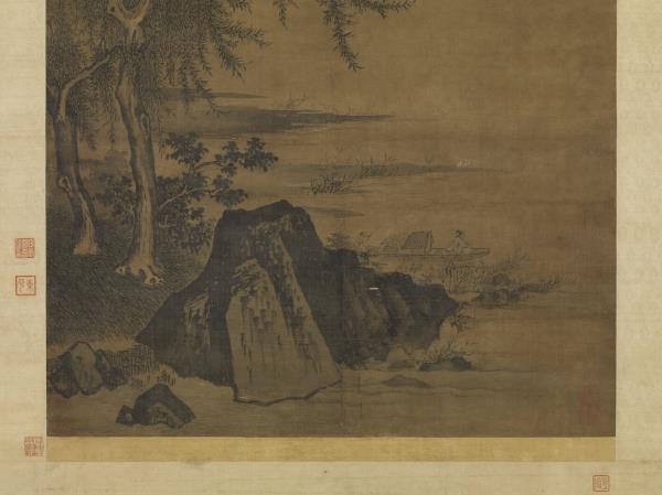 宋夏珪歸棹圖　軸